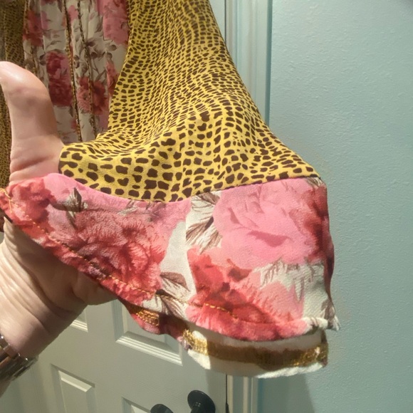 Umgee Women’s Floral Leopard Print Oversized Beautiful Blouse New XL-2XL - Picture 11 of 13